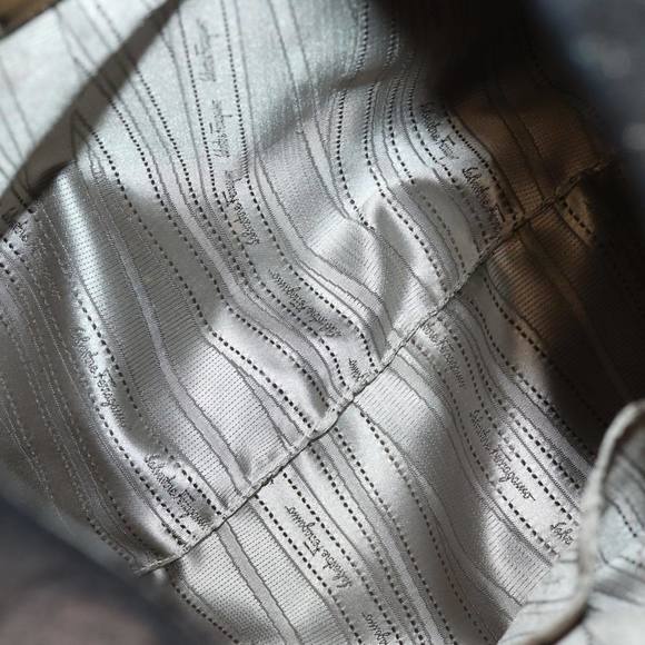 Salvatore Ferragamo Hand Bag Leather Gold Tone Auth bs15051 - Picture 10 of 16